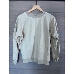 Jungmaven Bonfire Raglan Sweatshirt Hemp Organic Cotton Small Tan Cream